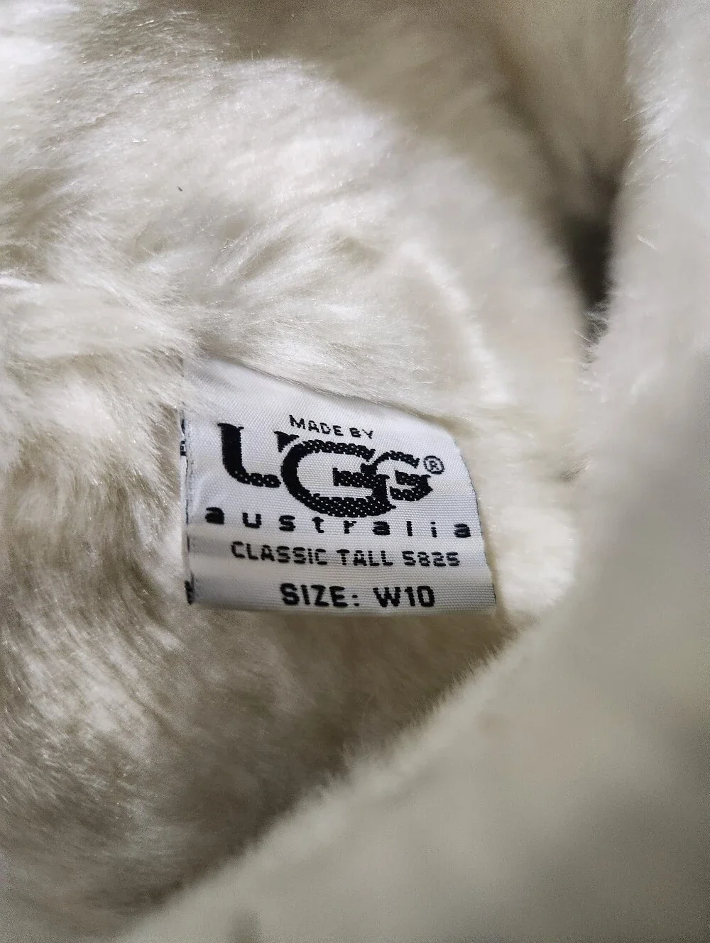 Vintage UGG Australia Classic Tall Suede Shearling Boots Size 10 (Style 5825)